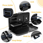 Car Backseat Tray Desk- Foldable Car Seat Table for Food & Laptop
