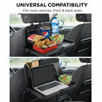 Car Backseat Tray Desk- Foldable Car Seat Table for Food & Laptop