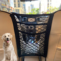 3-Layer Car Mesh Organizer, Seat Back Net Bag, Barrier of Backseat Pet Kids, Cargo Tissue Purse Hold (NC-49)
