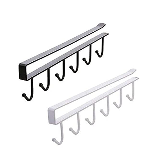 Under Shelf Mug Holder Drilling Free Kitchen Belts (NC-51)