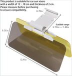2-in-1 Car Anti-Glare Sun Visor | Day & Night Clear Driving Shield