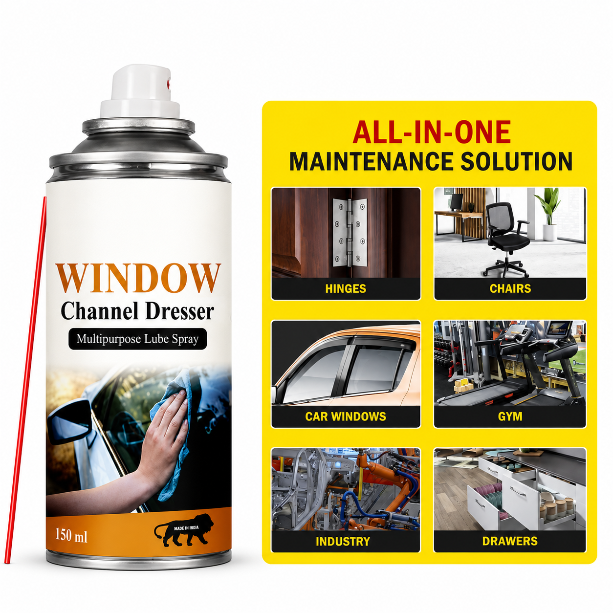 Window Channel Dresser, Multipurpose Lubricant Spray (NC-45)
