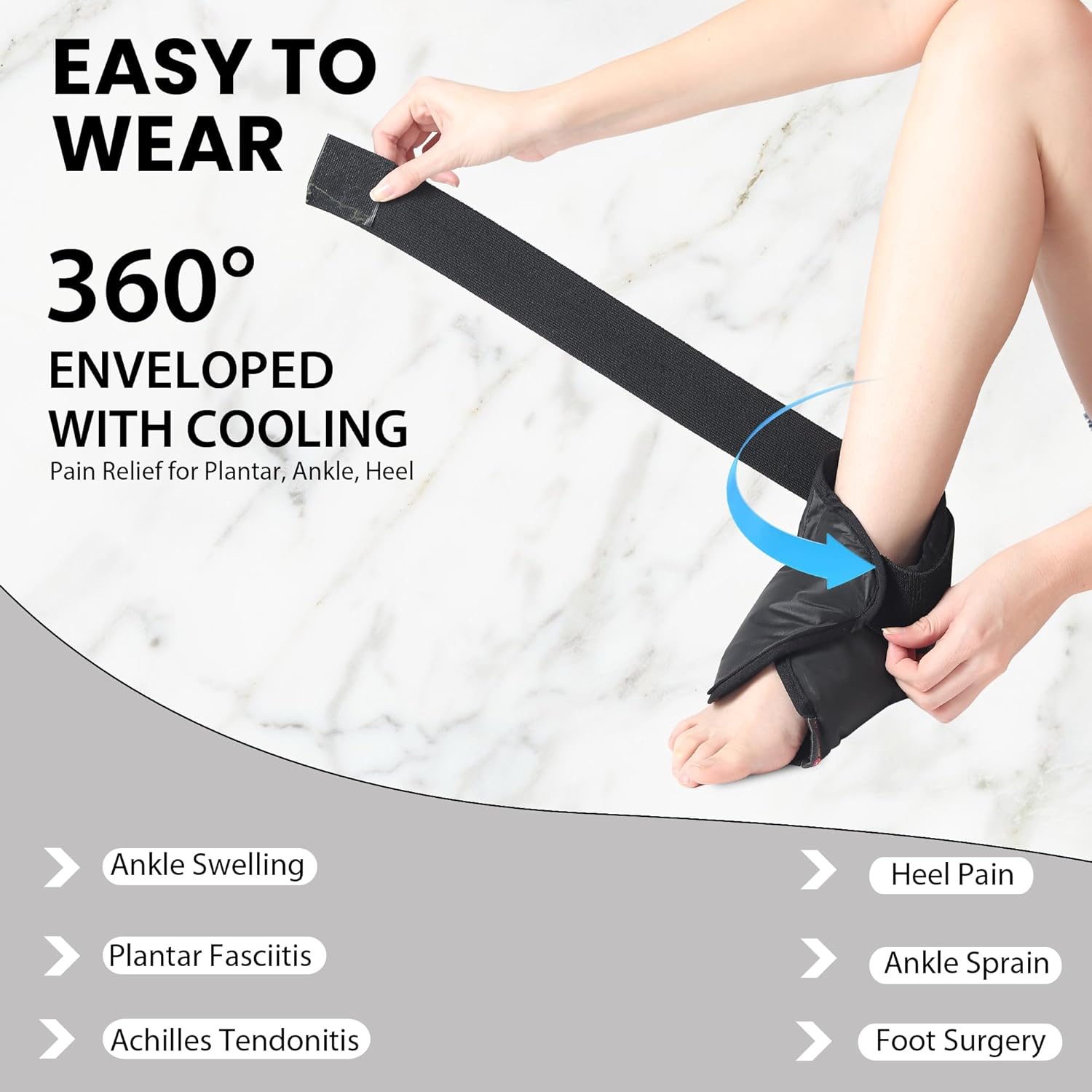 Premium Ankle Support Compression Brace for Injuries (NC-34)