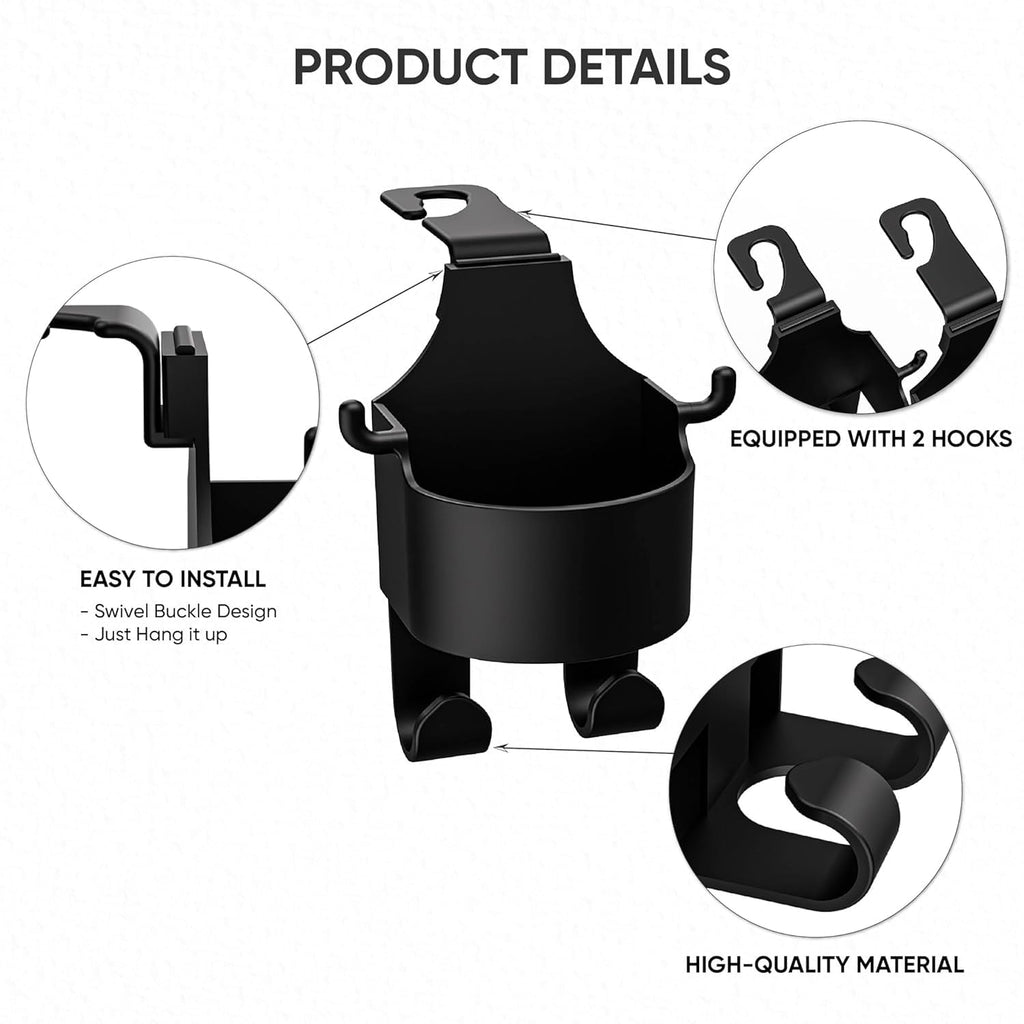 Car Seat CUP Holder & Phone Hook Organizer-(pack of 2) (NC-44)
