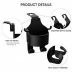 Car Seat CUP Holder & Phone Hook Organizer-(pack of 2) (NC-44)