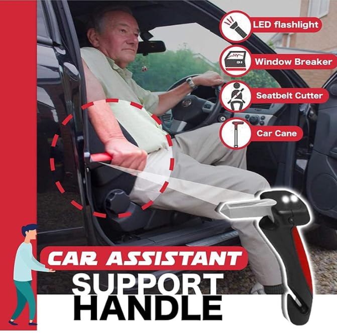 Car Support Handle with Window Breaker (NC-55)