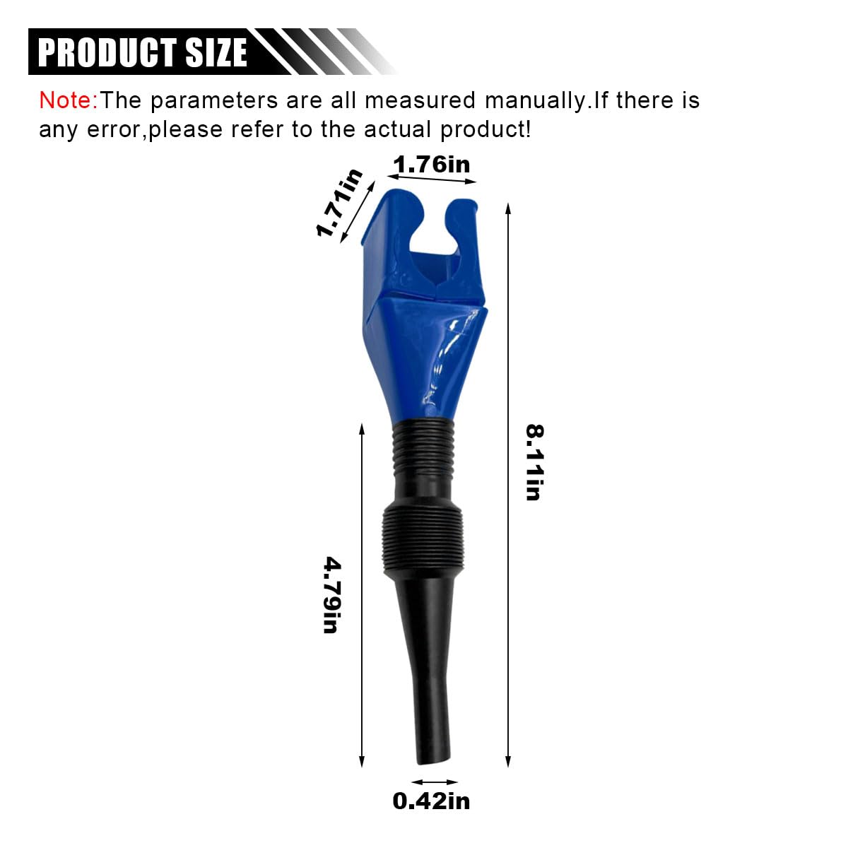Retractable Car Fuel Funnel-(pack of 2) (NC-43)