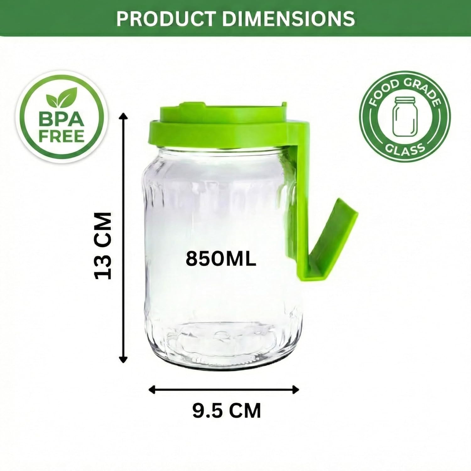 Glass Sprout Maker Jar with Smart Tilt Stand (NC-38)