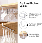 Under Shelf Mug Holder Drilling Free Kitchen Belts (NC-51)