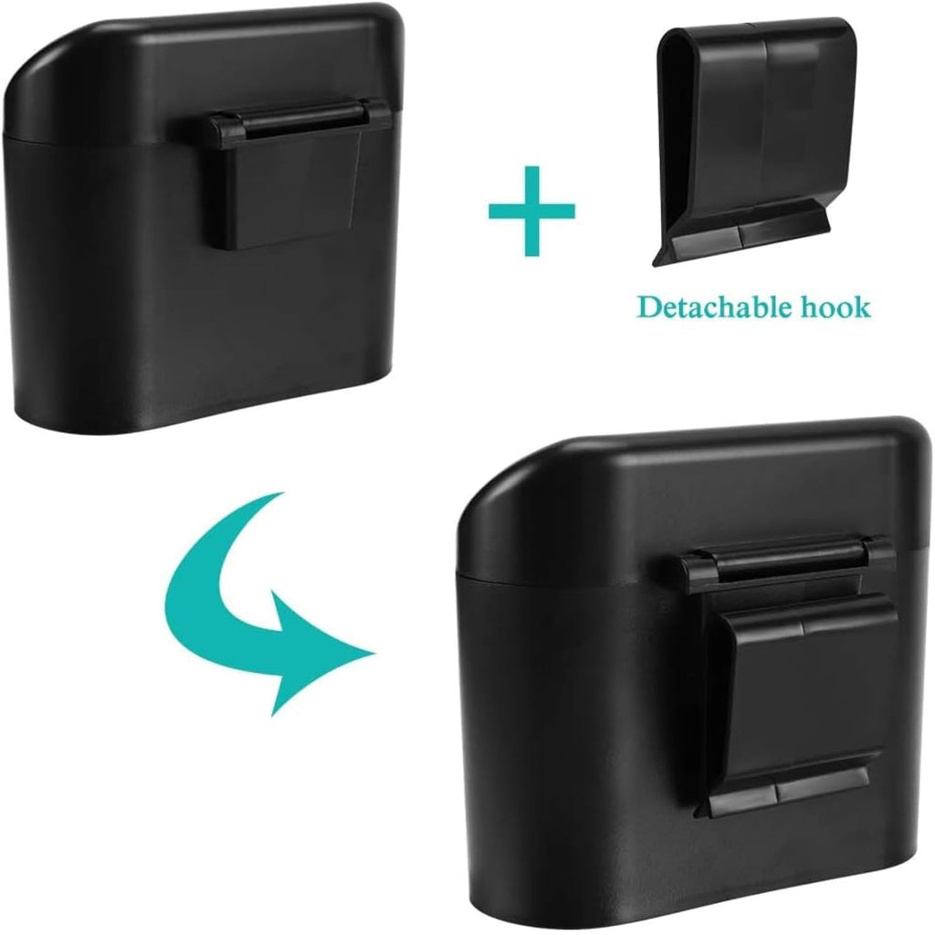 Car Trash Bin with Lid Hanging Back Clip Mini Garbage Container for Car Interior