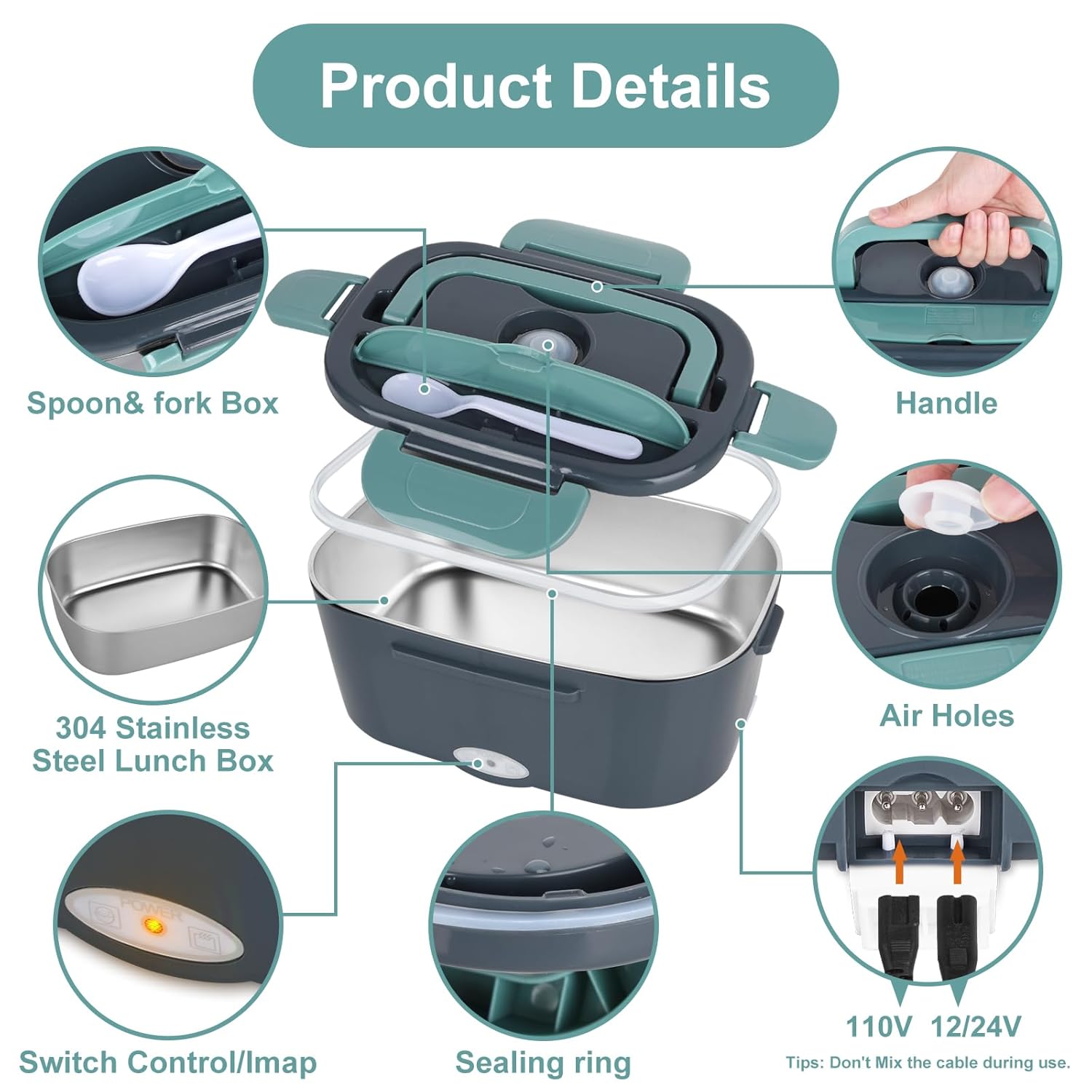 Electric Lunch Box Food Warmer (NC-33)