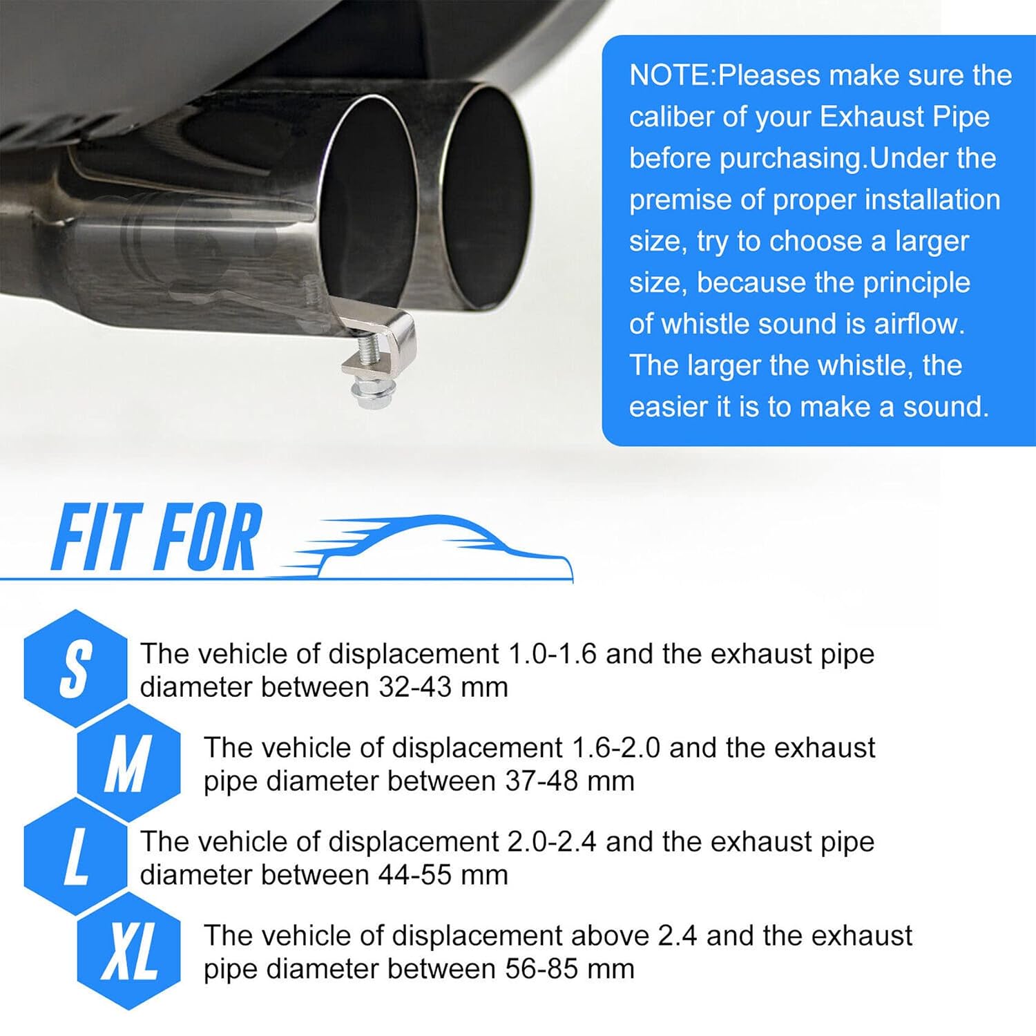 Turbo Sound Simulator Whistle for Cars (NC-56)
