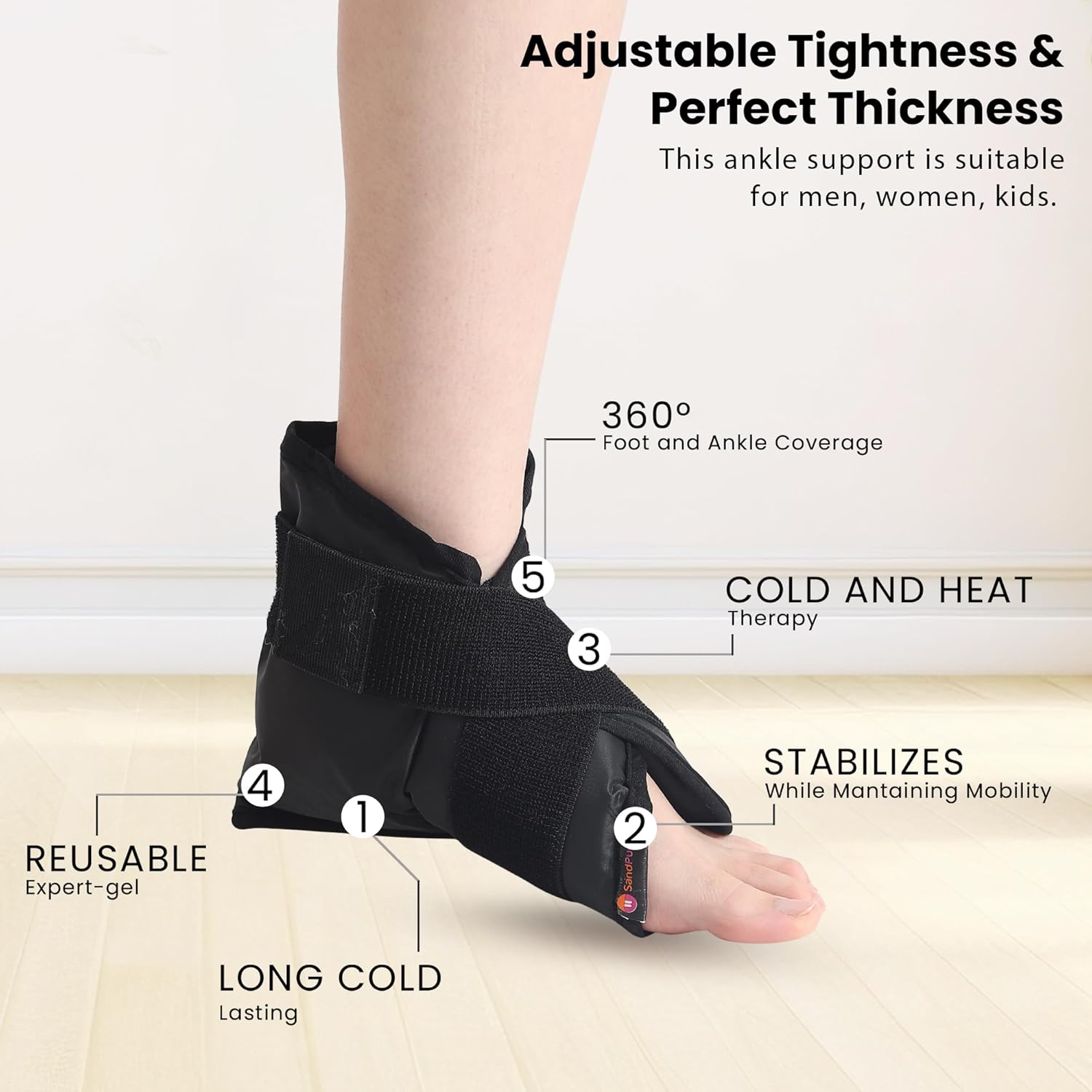 Premium Ankle Support Compression Brace for Injuries (NC-34)