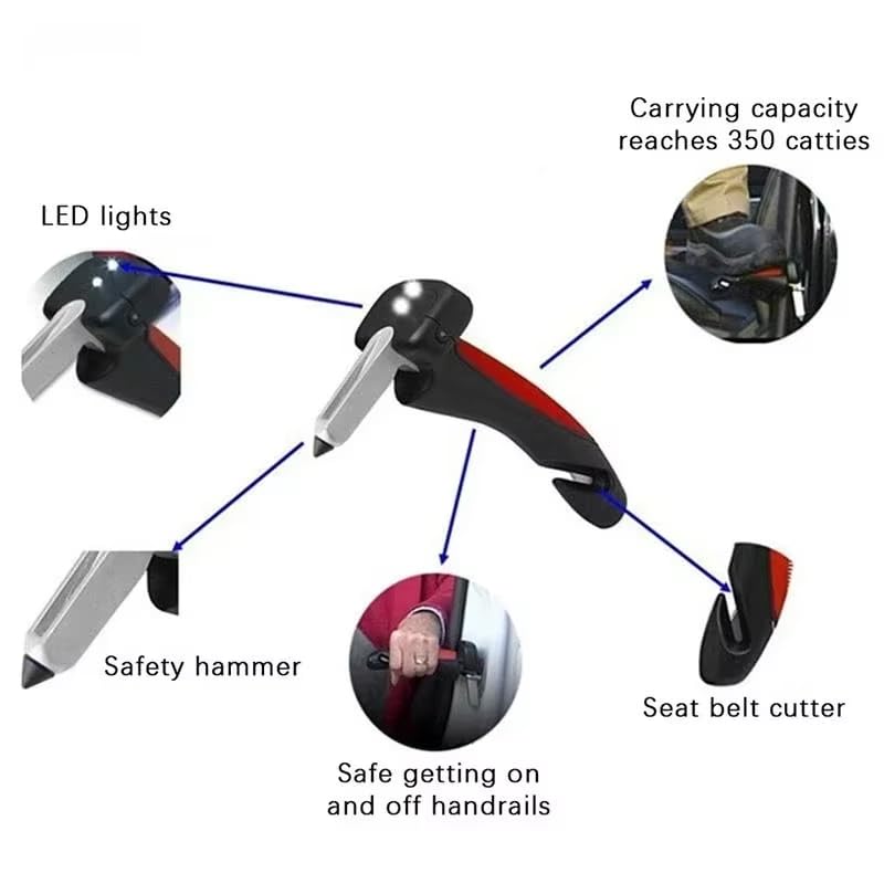 Car Support Handle with Window Breaker (NC-55)