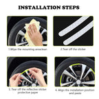 Reflective Wheel Rim Stickers