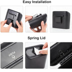 Car Trash Bin with Lid Hanging Back Clip Mini Garbage Container for Car Interior
