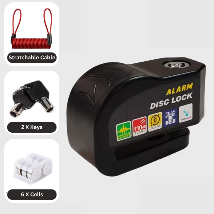 Motorcycle Alarm Disc Brake Lock