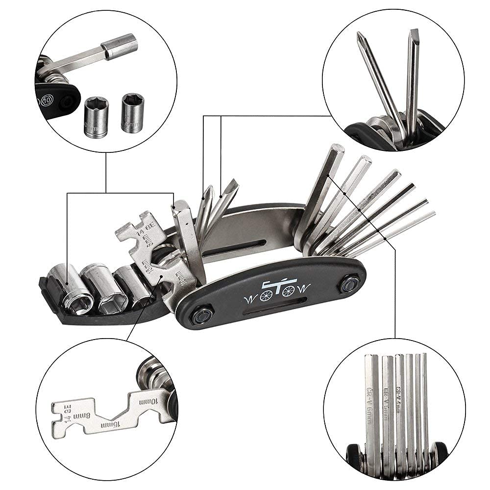 16 in 1 Multi-Functional Bicycle Repair Tool Kit (NC-70)