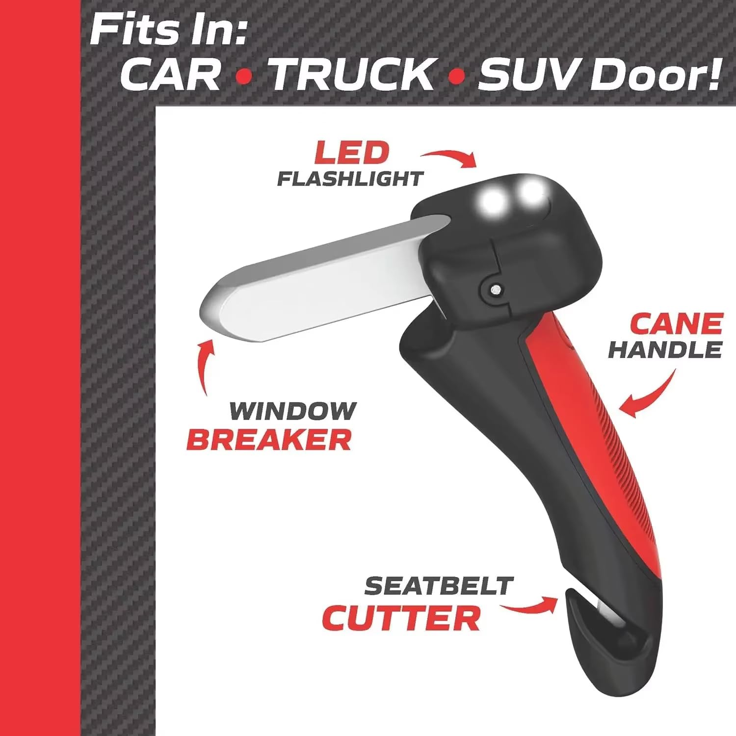 Car Support Handle with Window Breaker (NC-55)