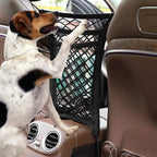 3-Layer Car Mesh Organizer, Seat Back Net Bag, Barrier of Backseat Pet Kids, Cargo Tissue Purse Hold (NC-49)