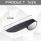 2-in-1 Car Blind Spot Mirror with Rain Guard (1 pair) – 360° Adjustable Safety Mirror for All Cars