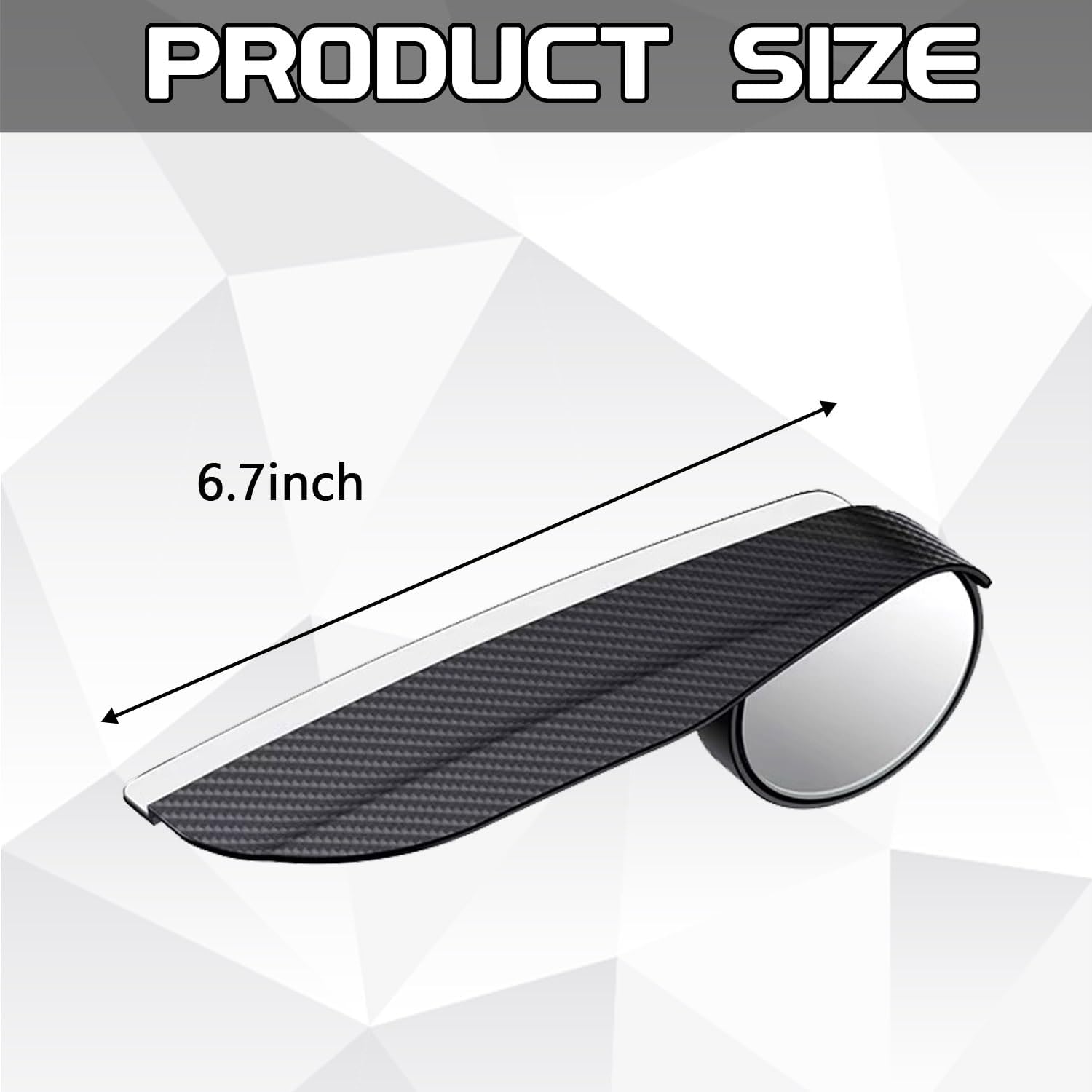 2-in-1 Car Blind Spot Mirror with Rain Guard (1 pair) – 360° Adjustable Safety Mirror for All Cars