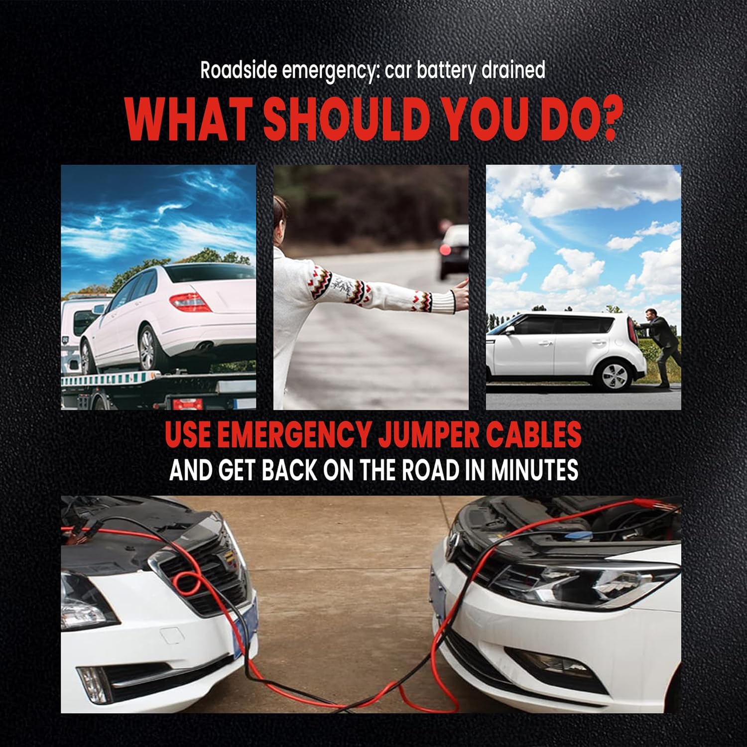 Heavy Duty Jumper Cable for Car Battery