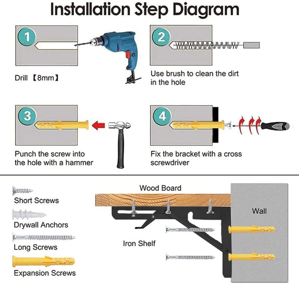 Folding Shelf Brackets