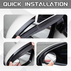 2-in-1 Car Blind Spot Mirror with Rain Guard (1 pair) – 360° Adjustable Safety Mirror for All Cars