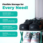 6 Layer Plastic Shoe Rack for Home Stackable