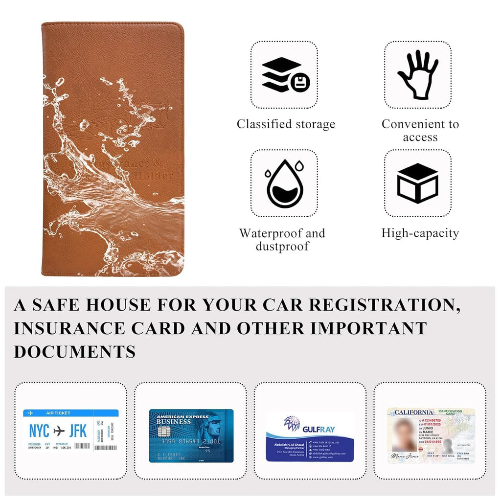 Car Registration and Insurance Card Holder