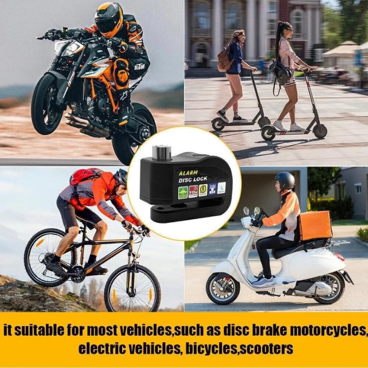 Motorcycle Alarm Disc Brake Lock