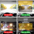 2-in-1 Car Anti-Glare Sun Visor | Day & Night Clear Driving Shield