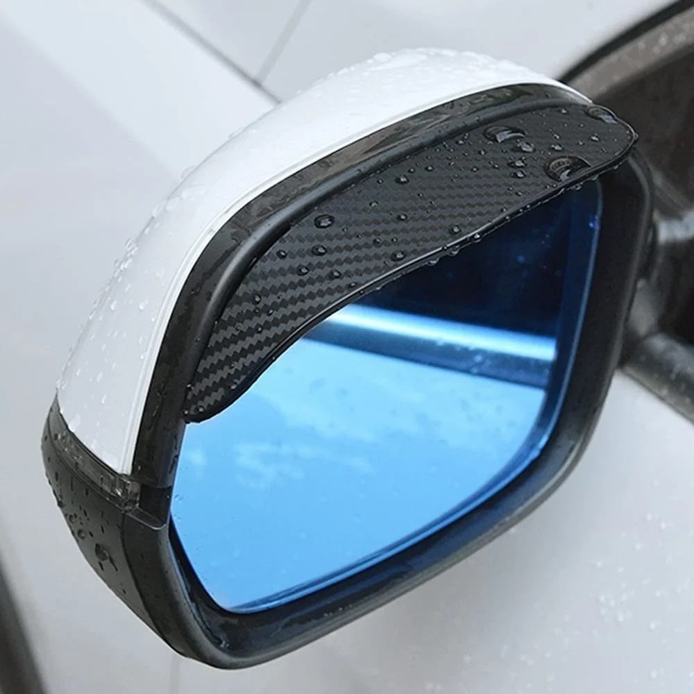 2-in-1 Car Blind Spot Mirror with Rain Guard (1 pair) – 360° Adjustable Safety Mirror for All Cars